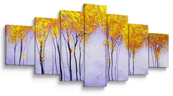 Obraz žlutých stromů (210x100 cm)