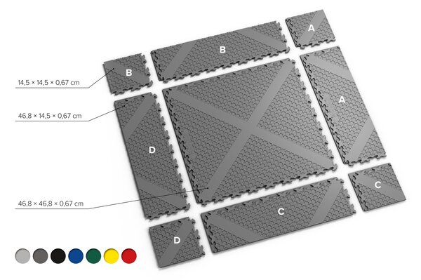 PVC dlažba Mosolut Machine Invisible - ECO Černá