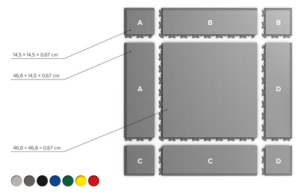 PVC dlažba Mosolut Machine Invisible - ECO Černá