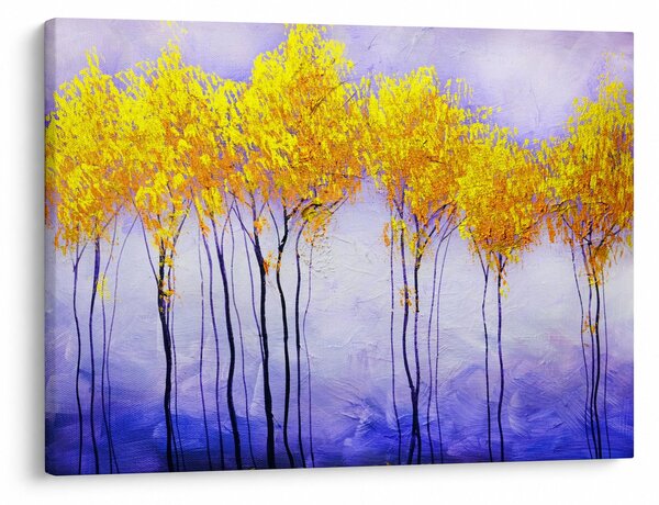 Obraz žlutých stromů (70x50 cm)