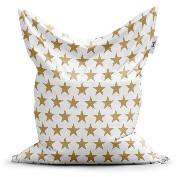 Sablio Sedací vak Classic Zlaté hvězdy - 150x100 cm