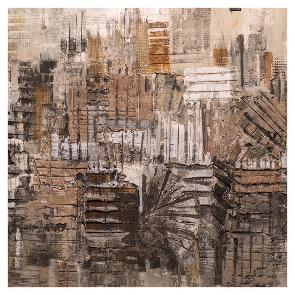 Obraz - Abstrakce v hnědých tónech (30x30 cm)