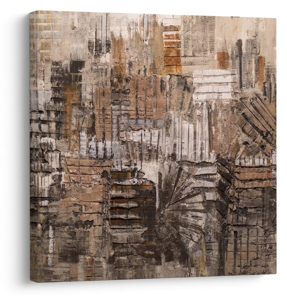 Obraz - Abstrakce v hnědých tónech (30x30 cm)
