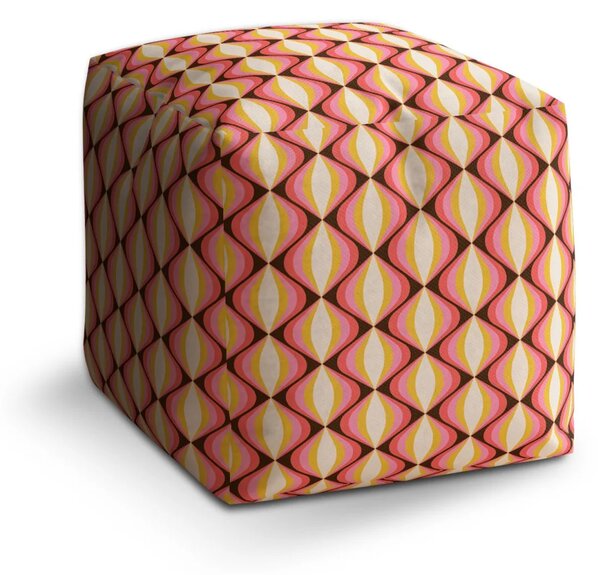Sablio Taburet Cube Kaleidoskop vzpomínek - 40x40x40 cm