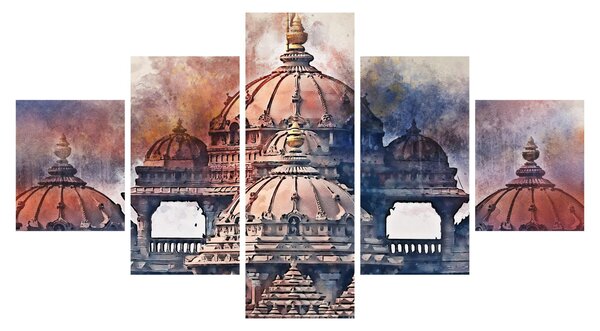 Obraz - Akshardham, Nové Dilií, Indie (125x70 cm)