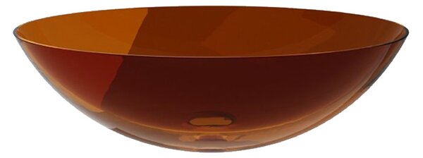 Besco Deskové umyvadlo ze syntetické pryskyřice Anya 50x35 cm Earth Rust s výpustí Click-Clack Typ a barva výpustě: Click-Clack bez přepadu, bílá