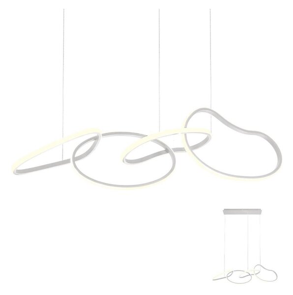 Redo 01-2594 - LED Stmívatelný lustr na lanku BIAS LED/87,4W/230V 3000K bílá