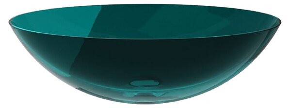 Besco Deskové umyvadlo ze syntetické pryskyřice Anya 50x35 cm Ocean Breeze s výpustí Click-Clack Typ a barva výpustě: Click-Clack bez přepadu, bílá