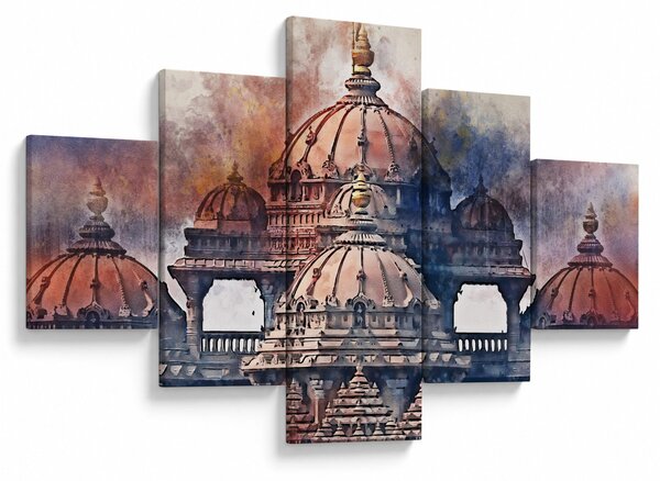 Obraz - Akshardham, Nové Dilií, Indie (125x70 cm)
