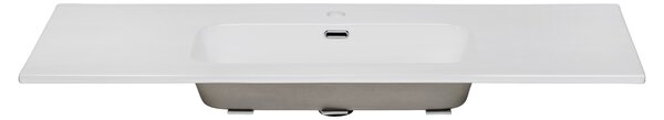 Comad Nábytkové keramické umyvadlo GO 120/DP-8095, 121x46 cm, bílá lesklá