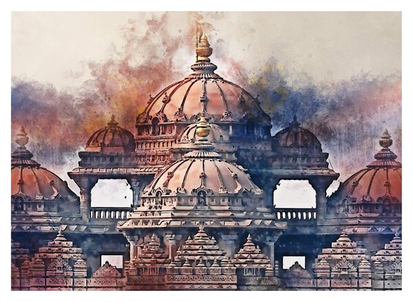 Obraz - Akshardham, Nové Dilií, Indie (70x50 cm)