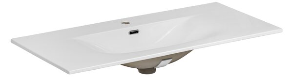 Comad Nábytkové keramické umyvadlo SKY 100/DP-8099, 101x46 cm, bílá lesklá