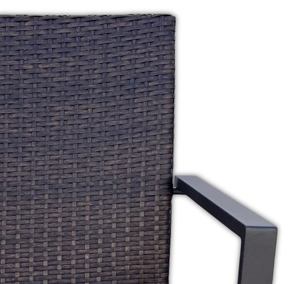 Zahradní stohovací židle WICKER PAT ratan set 2ks