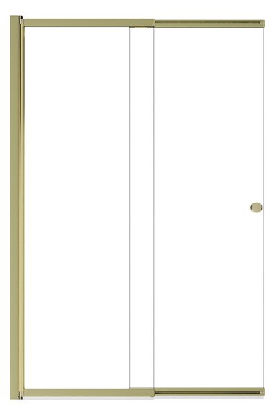 Besco Vanová zástěna s posuvným dílem EASY SLIDE GOLD 100150 (100x150 cm | Transparent)