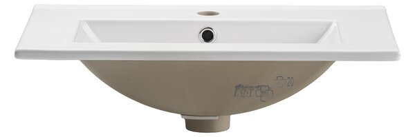Comad Nábytkové keramické umyvadlo UM-2060RB DANCE 60-DP, 62x40 cm, bílá matná