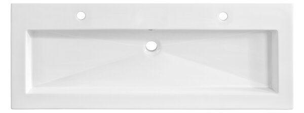 Comad Nábytkové keramické umyvadlo UM-8070 SPIRIT 120, 121x46 cm, bílá lesklá