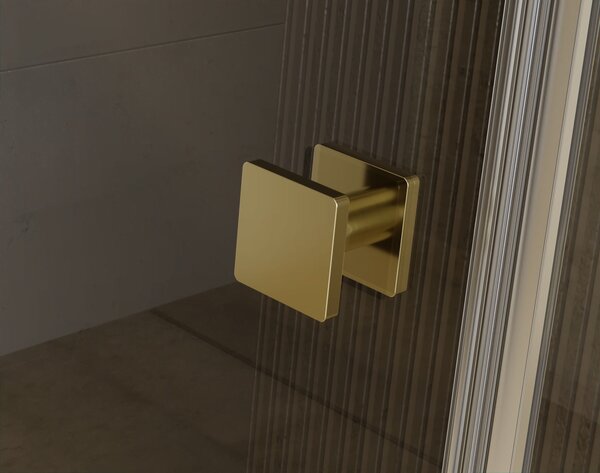 Besco Obdélníkový sprchový kout PIXA GOLD R 100x80 (100x90, 120x80, 120x90), výška 195 cm - bez vaničky Rozměry (cm): 100x80, Orientace: Pravá