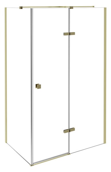 Besco Obdélníkový sprchový kout PIXA GOLD R 100x80 (100x90, 120x80, 120x90), výška 195 cm - bez vaničky Rozměry (cm): 100x80, Orientace: Pravá