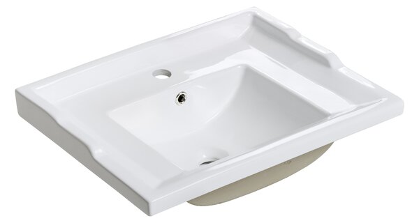 Comad Nábytkové keramické umyvadlo UM- CFP F60 RETRO, 61x46 cm, bílá lesklá