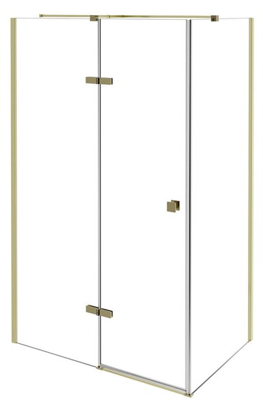 Besco Obdélníkový sprchový kout PIXA GOLD R 100x80 (100x90, 120x80, 120x90), výška 195 cm - bez vaničky Rozměry (cm): 100x80, Orientace: Pravá
