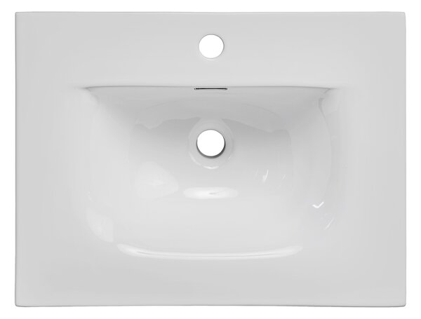 Comad Nábytkové keramické umyvadlo SKY 60-8099, 61x46 cm, bílá lesklá