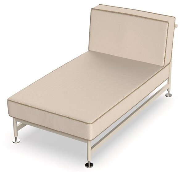 Vondom Relaxační díl Hamptons, Vondom, 142,7x74,25x75,5 cm, rám hliník, sedáky venkovní látka Group 1B, barevné provedení dle vzorníku