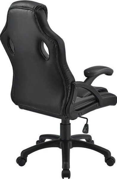 Ergonomická kancelářská židle, černá, polohovatelná opěrka