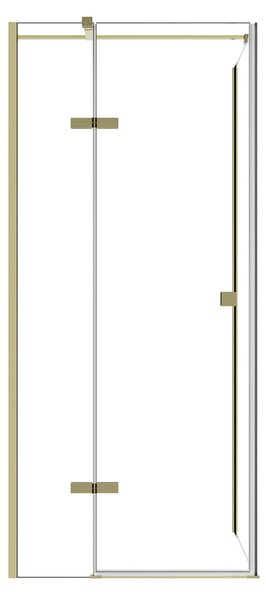 Besco Čtvercový sprchový kout PIXA GOLD SQ 90x90, výška 195 cm - bez vaničky Orientace: Pravá