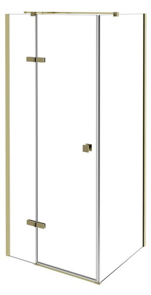 Besco Čtvercový sprchový kout PIXA GOLD SQ 90x90, výška 195 cm - bez vaničky Orientace: Pravá