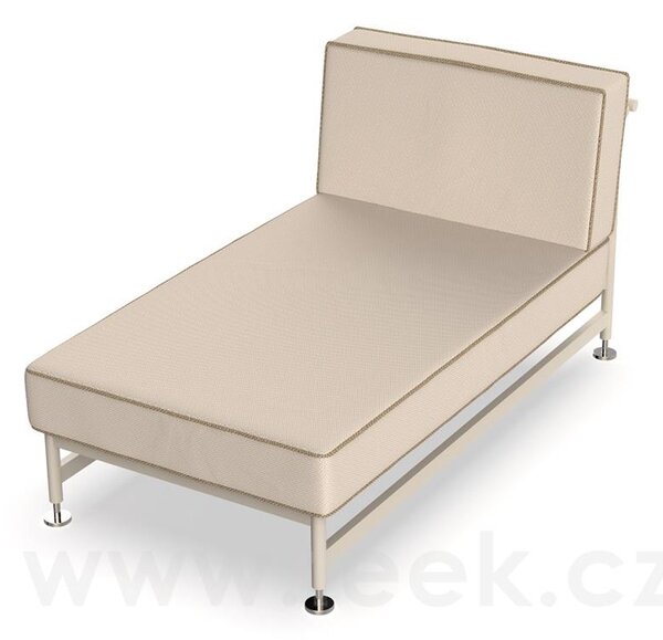 Vondom Relaxační díl Hamptons, Vondom, 142,7x74,25x75,5 cm, rám hliník, sedáky venkovní látka Group 1B, barevné provedení dle vzorníku