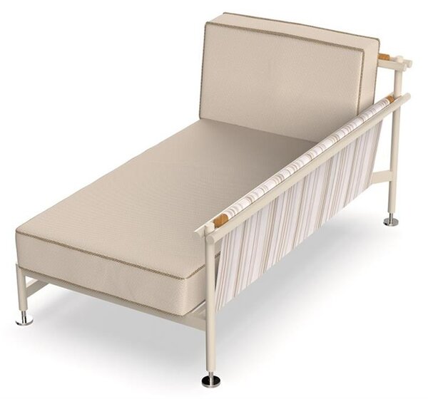 Vondom Relaxační díl levostranný Hamptons, Vondom, 143,3x83,2x75,5 cm, rám hliník, sedáky venkovní látka Group 1B, barevné provedení dle vzorníku