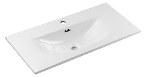 Comad Nábytkové keramické umyvadlo SKY 3 80CM, 81x40 cm, bílá lesklá