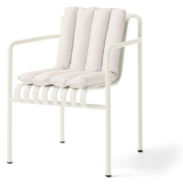 HAY Prošívaný podsedák Palissade Dining Armchair Soft Quilted Cushion, cream white