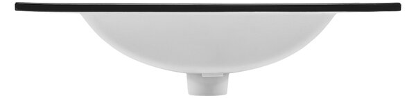 Comad Nábytkové keramické umyvadlo UM-LAVA BLACK 60 DP, 61x46 cm, černá matná