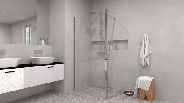 Besco Panel ke sprchovému koutu Walk-In ECO-N FLEX 30x195 cm - bez vaničky