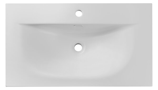 Comad Nábytkové keramické umyvadlo SKY 1 80 DP MATT WHITE, 81x46 cm, bílá matná