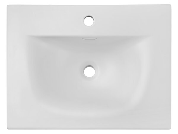 Comad Nábytkové keramické umyvadlo SKY 1 60 MATT WHITE, 61x46 cm, bílá matná