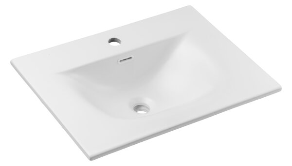 Comad Nábytkové keramické umyvadlo SKY 1 60 MATT WHITE, 61x46 cm, bílá matná