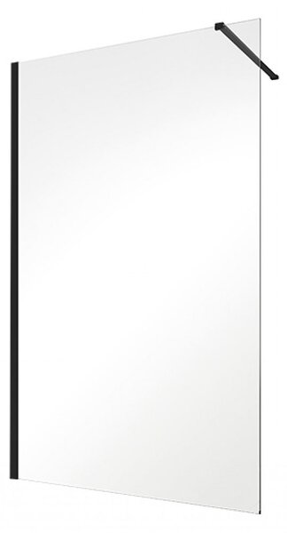 Besco Sprchový kout Walk-In ECO-N BLACK 90x195 (100x195, 110x195, 120x195) - bez vaničky Rozměry (cm): šířka: 90