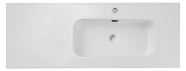 Comad Nábytkové keramické umyvadlo s odkládací plochou GO 2 120CM R DP, 121x46 cm, bílá lesklá