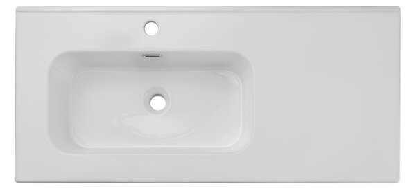 Comad Nábytkové keramické umyvadlo s odkládací plochou GO 2 100CM L DP, 101x46 cm, bílá lesklá