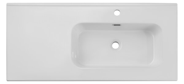 Comad Nábytkové keramické umyvadlo s odkládací plochou GO 2 100CM R DP, 101x46 cm, bílá lesklá