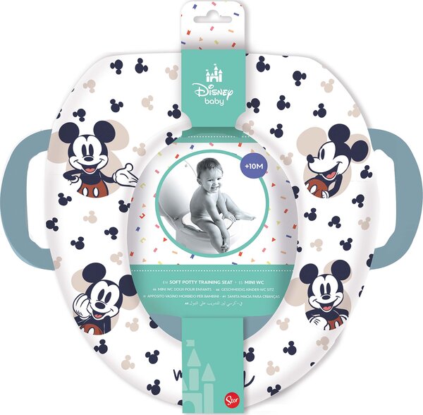 Měkké sedátko na WC s držadly MICKEY