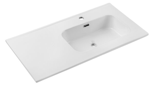 Comad Nábytkové keramické umyvadlo s odkládací plochou GO 2 90CM R DP, 91x46 cm, bílá lesklá