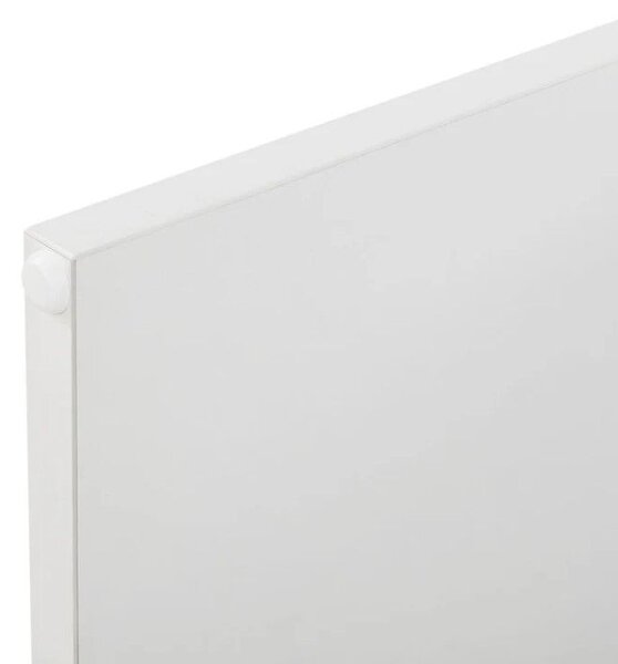 Taburet bílý ke kosmetickému stolku 45 cm s čalouněním