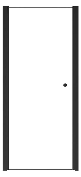Besco Jednokřídlé sprchové dveře SINCO BLACK 80x195 (90x195) pro instalaci do niky - bez vaničky Rozměry (cm): šířka: 80