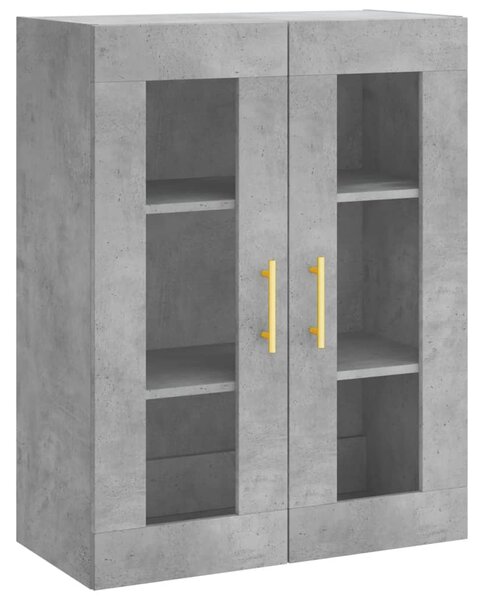 Skříň highboard betonově šedá 69,5x34x180 cm kompozitní dřevo 3198525