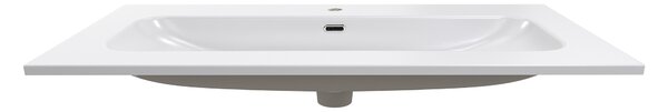 Comad Nábytkové keramické umyvadlo FLY WHITE GLOSS UM 100-46 DP, 101x46 cm, bílá lesklá