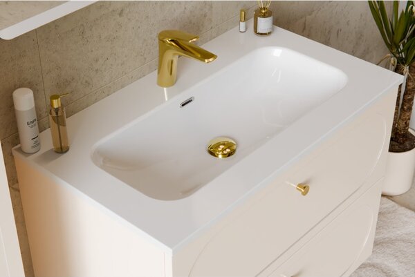 Comad Nábytkové keramické umyvadlo FLY WHITE GLOSS UM 80-46 DP, 81x46 cm, bílá lesklá