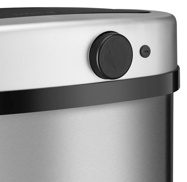 Automatický odpadkový koš 60 l s pohybovým senzorem, nerez